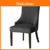 Stretch Velvet Wingback Chair Cover High Back Sloping Arm Dining Chairs Cover