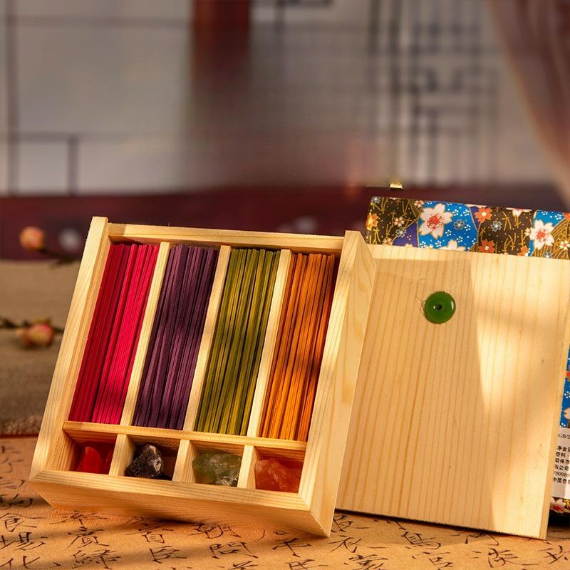 

Japanese Cherry blossom incense set wrapped with traditional Japan gift Japanese Floral Incense Sticks Set as picture