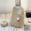 Schoolbag Korean version of college style large-capacity backpack high value lightweight leisure travel backpack junior high school student schoolbag