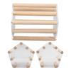 Minimalist Pentagonal Hamster Wooden House Ventilated Transparent Hamster Cabin for Hamster Golden