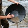 Goldwaschpfanne Schwarze Siebschale Goldschale Bergbauwerkzeug Plastikschale Prospektion Flusswasch Goldwaschausrüstung Metallerkennungswerkzeug