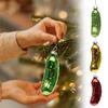 Pingente de Pepino de Vidro Enfeite para Árvore de Natal Enfeites Pepino em Conserva Decorações de Árvore de Natal Pingente Criativo
