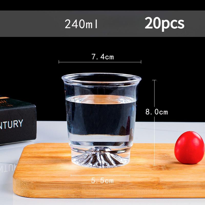 Eco-friendly Clear Plastic Disposable Party Shot Glasses Jelly Cups Tumblers Birthday Kitchen Accessories High Temperature Resistant Tea Cup for Drink