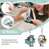 2D Keychain Pendant Student School Bag Cute Decoration Small Gift