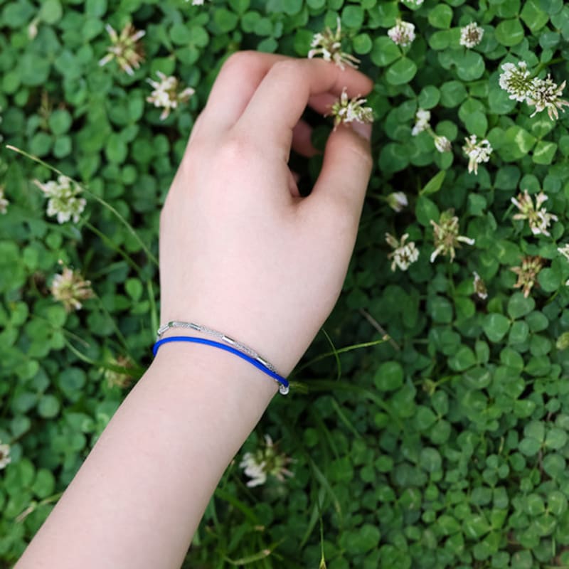 BE/GINS LA LIGNE TWOSOME BRACELET BLUE