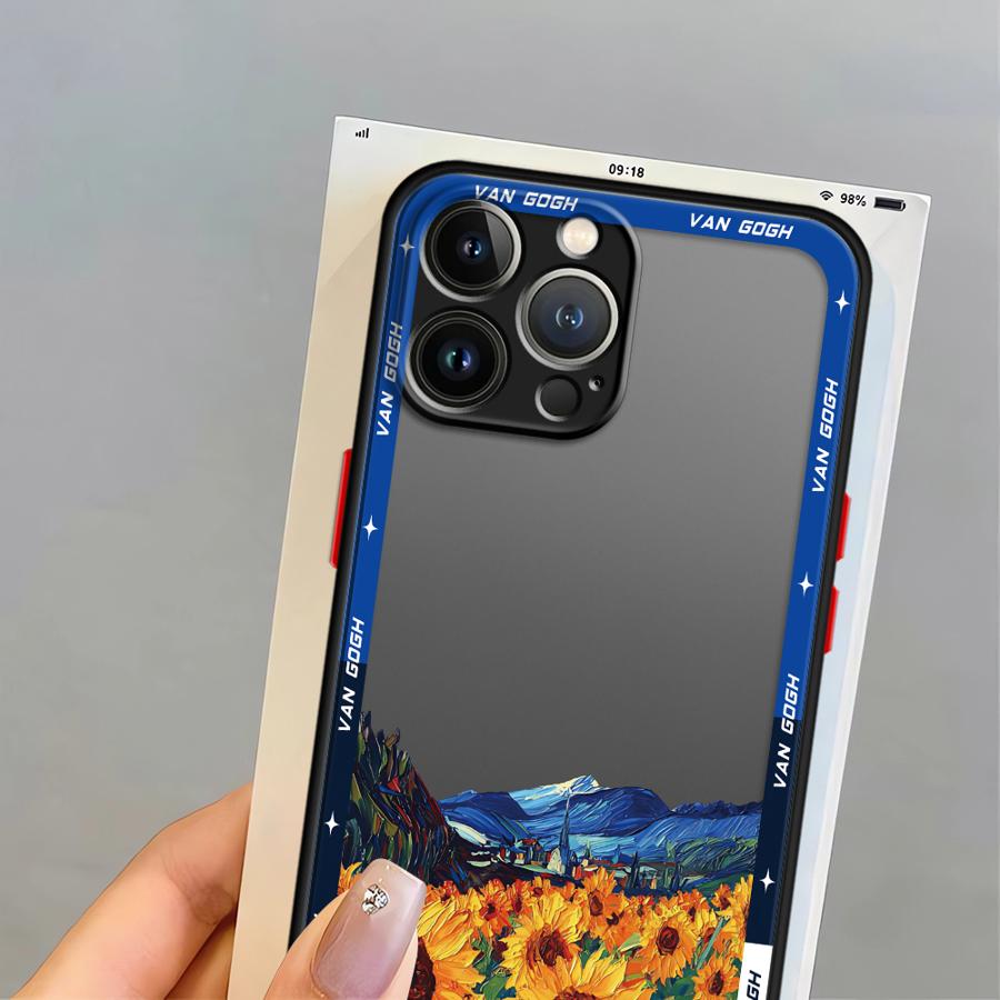 Case for iPhone 17 Pro Max 16 Plus 13 Mini 12 11 15 7 8 SE Air 14 XS XR Funda Back Phone Cover Van Gogh