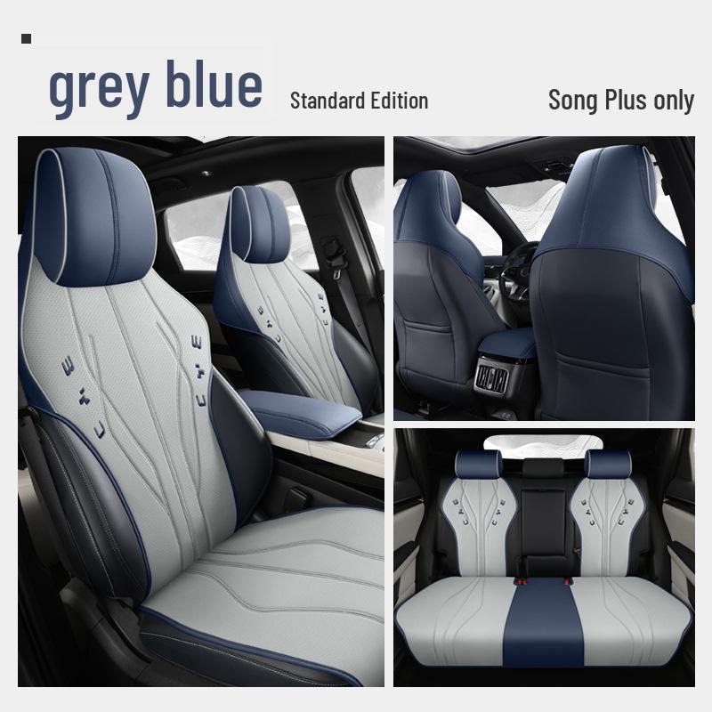 ZXS Leather Seat Covers for BYD Song PLUS - Narrow Version, All-Season Car Seat Cushion Set 11111