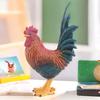 Farm Animal Rooster Figurine Miniature Simulation Poultry Animal Statue PVC Cock Model Prop Children Educational Toy Home Garden Decoration Gift