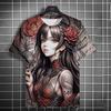 Vintage Girl Pattern Men's T-Shirt Cartoon 3d Printing T-shirt Oversized Tees For Men Bad Girl Harajuku Top Short Sleeve T Shirt