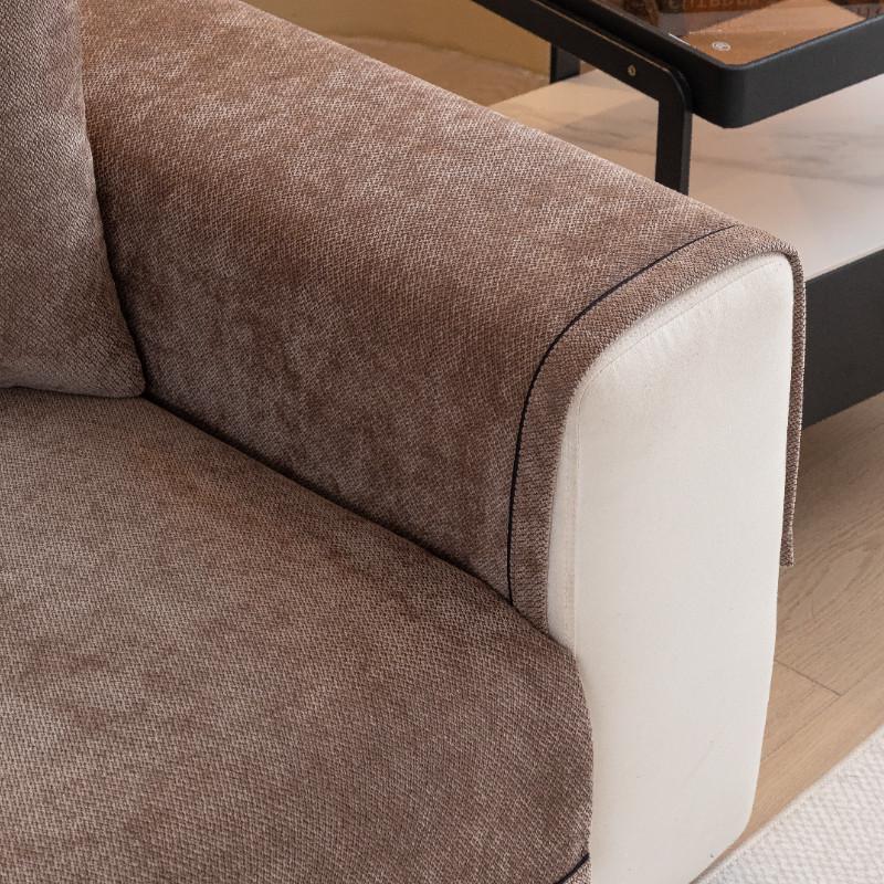 Jednokolorowy Pokrowiec na Sofę Odporny na Ścieranie Antypoślizgowy Ochraniacz na Kanapę Domowy Antypoślizgowy Pogrubiony Pokrowce Mata na Mebel Wystrój Domu