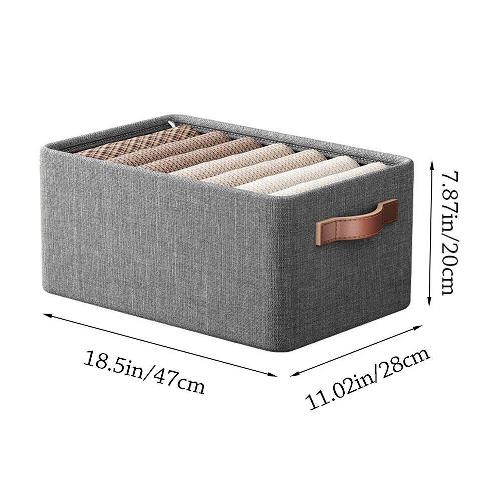 Large Capacity Closet Clothes Storage Box Dust-proof Moisture-proof Closet Storage Bins Multi-purpose with Steel rame