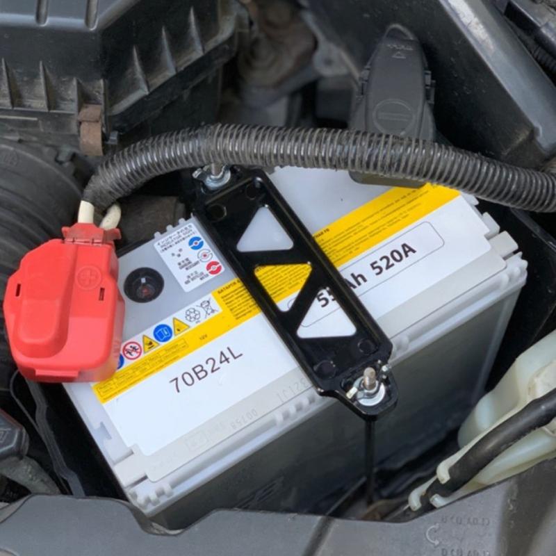 Aluminum Battery Hold Down Set Car Battery Tie Down Fasten Bracket Holder Battery Mount Bracket Automotive Accessories