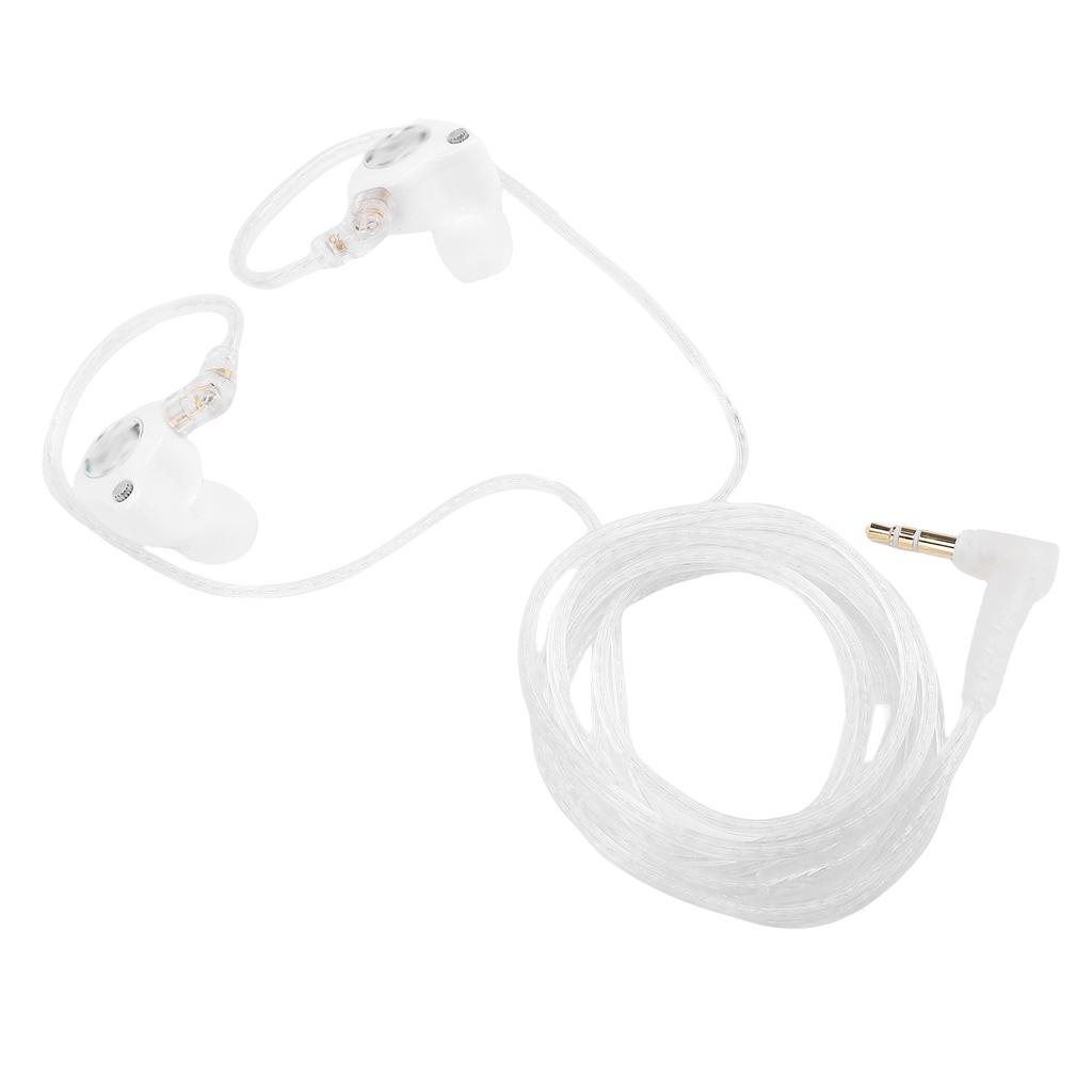 Wired Earbuds 3.5mm Interface HiFi Sound 1BA 1DD IEM Earphones with Detachable 2 Pin Cable for PC Game Console