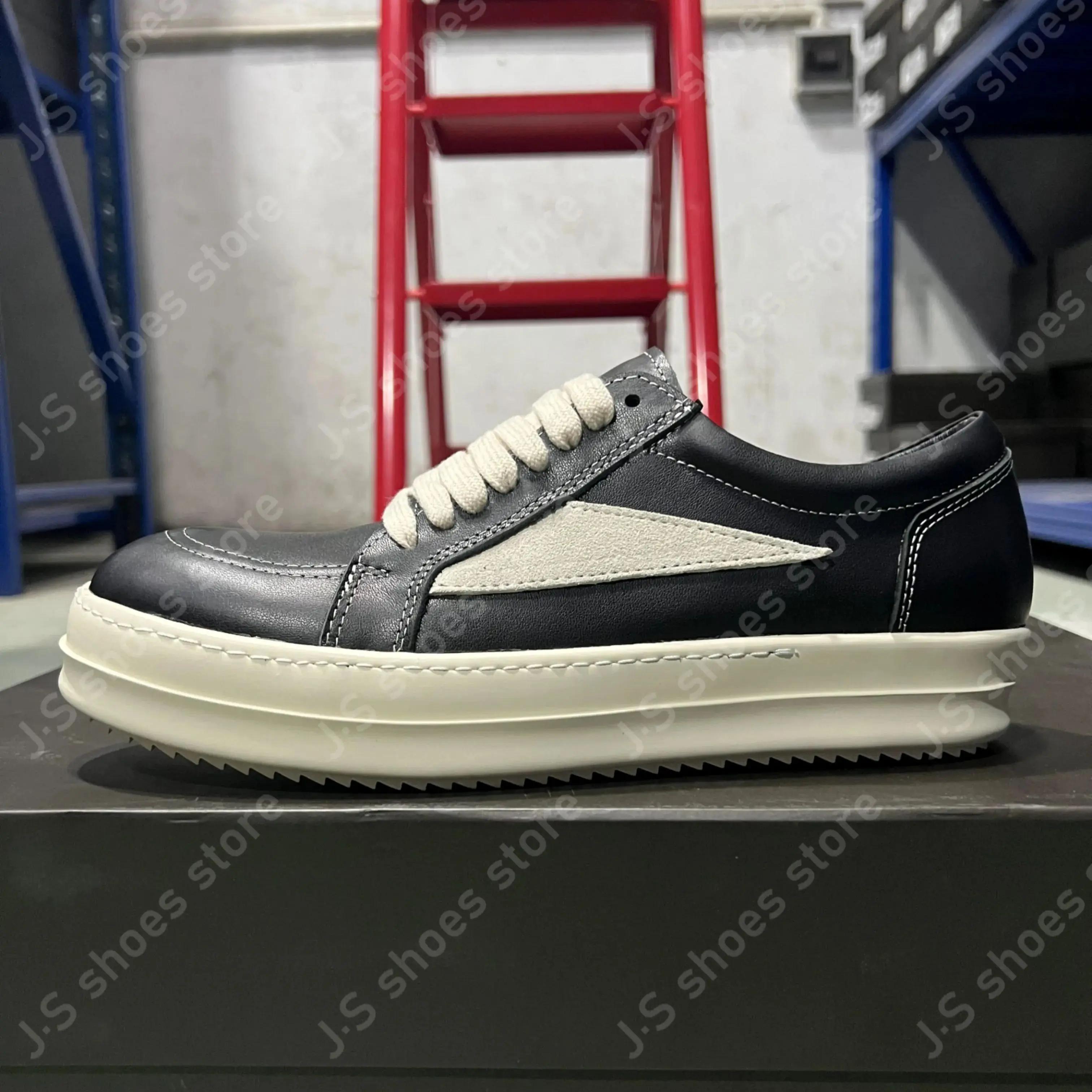 

R-o Design Белые Черные Кожаные Низкие Кроссовки Geobasket Высококачественная Коровья Кожа Мужские Кроссовки Женская Повседневная Обувь Ретро Кроссовки на Шнуровке 48 чёрный