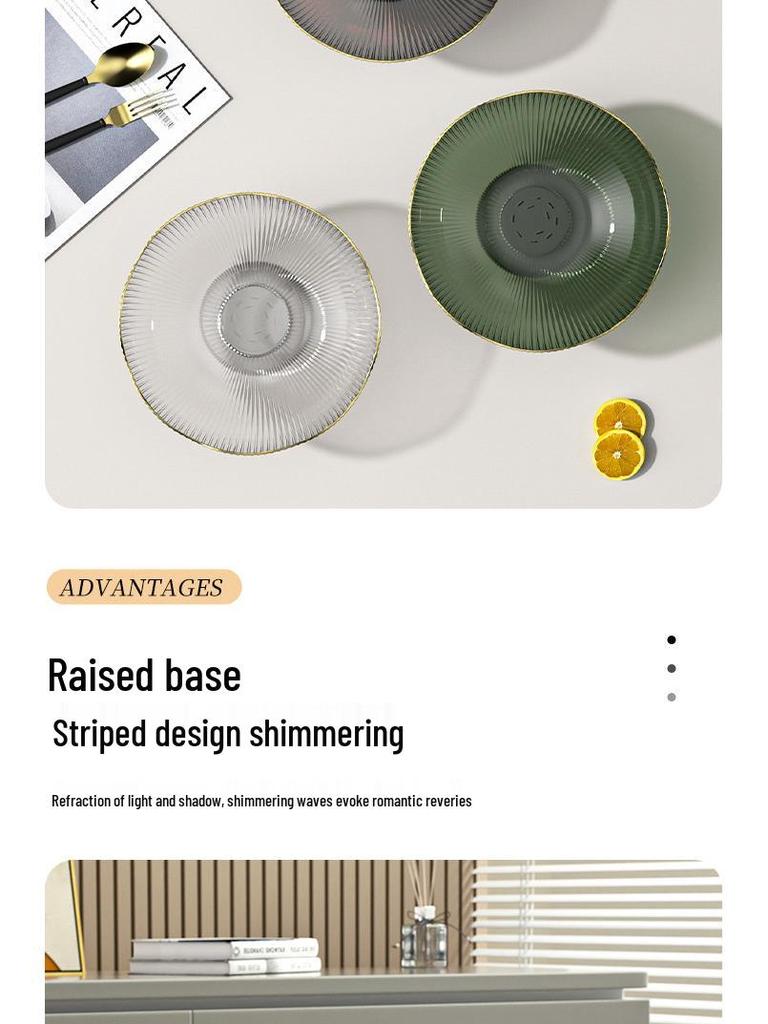 Elegant Ins-Style Fruit Bowl with Drainer - High-Footed Plate for Living Room Snacks and Fruits
