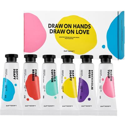 Duft & Doft Signature Parfüm Mini Handcreme Palette Edition 6 Typen, 60ml, 1 Set