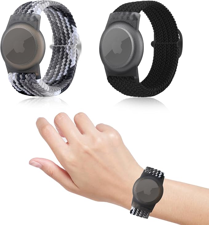Apple AirTag wristband for children 2 pcs Nylon adjustable locator