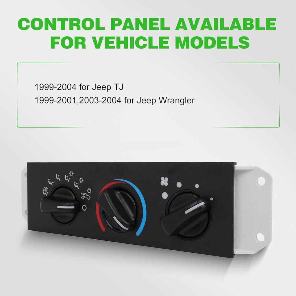 SCITOO Climate Control Module AC Heater Control Panel 1999-2004 for Jeep TJ,1999-2001 2003-2004 for Jeep Wrangler