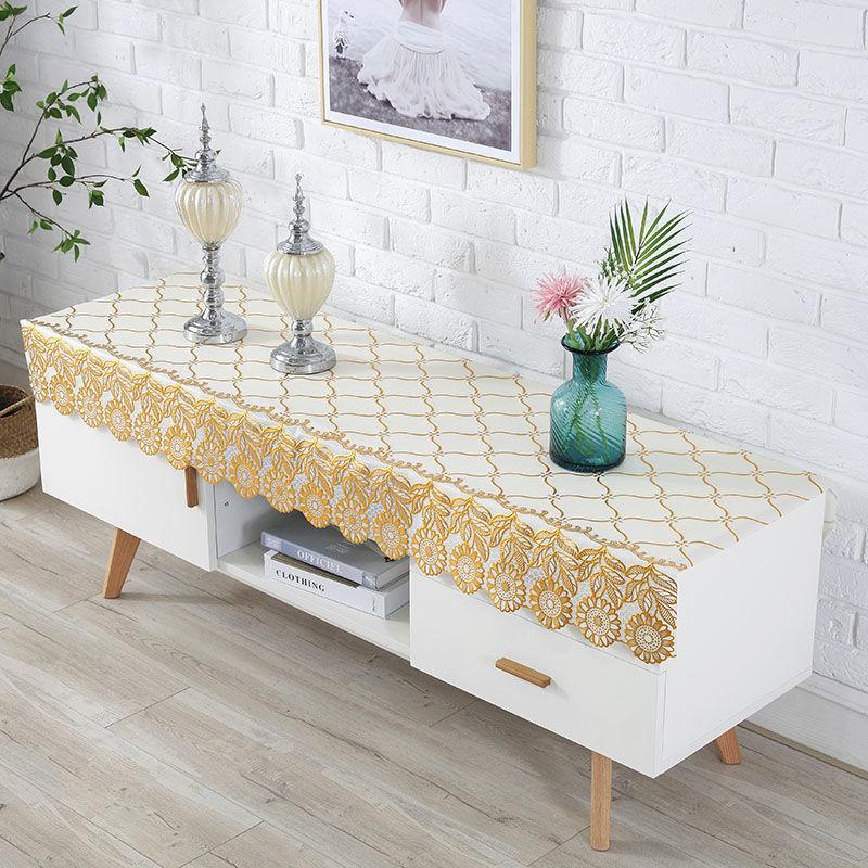 Pvc Tv Cabinet Tablecloth Rectangular Waterproof, Oil-Proof And Anti-Scalding Leave-In Bedside Table Shoe Cabinet Wine Cabinet Cover Cloth