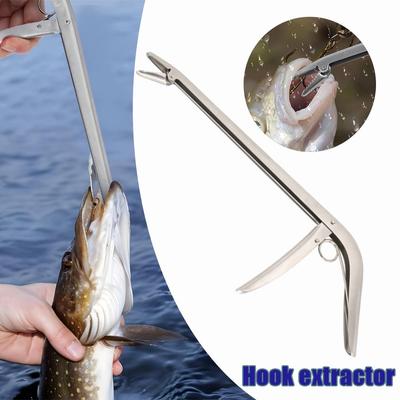 Stainless Steel Hook Remover Fish Clamp Pliers Fish Hook Removal Pliers Fishing Hook Tool Fishing Tackle Fish Control Pliers