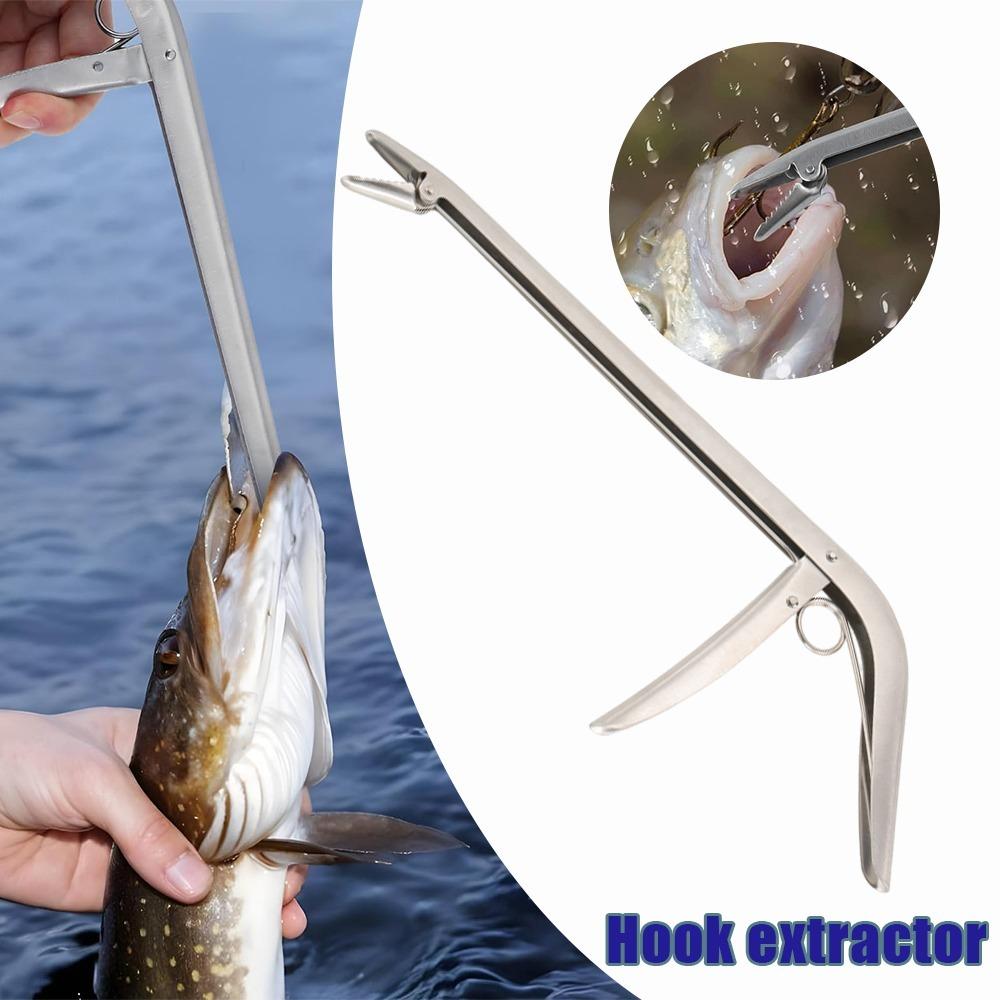 Stainless Steel Hook Remover Fish Clamp Pliers Fish Hook Removal Pliers Fishing Hook Tool Fishing Tackle Fish Control Pliers