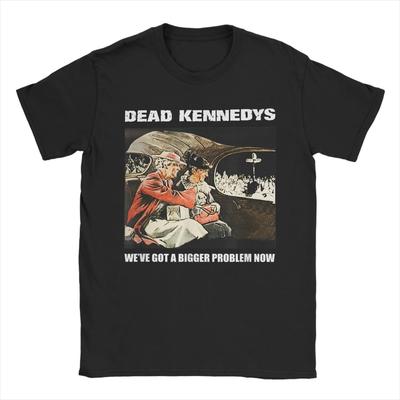 Dead Kennedys Punk Band Men's T Shirt A Bigger Problem Tee Shirt Short Sleeve Round Collar T-Shirt 100% Cotton Plus Size Merch