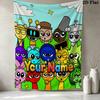 Alien Parade Custom Name Wall Tapestry Aesthetic Wall Hanging Printed Fabric Blanket Decorative Tapestries For Bedroom Room Home Decor
