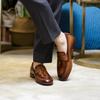Fashion High-end Quality Retro Men's Shoes Fashion Casual Leather Shoes Head Cowhide Tassel Loafers Men Moccasins Italian Large Size 46