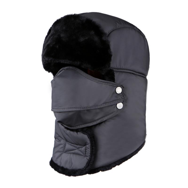 

Осенне-зимняя холодная шапка шапка ветрозащитная и теплая велосипедная модная универсальная бархатная шапка шарф защита ушей маска интегрированная one size fits all серый