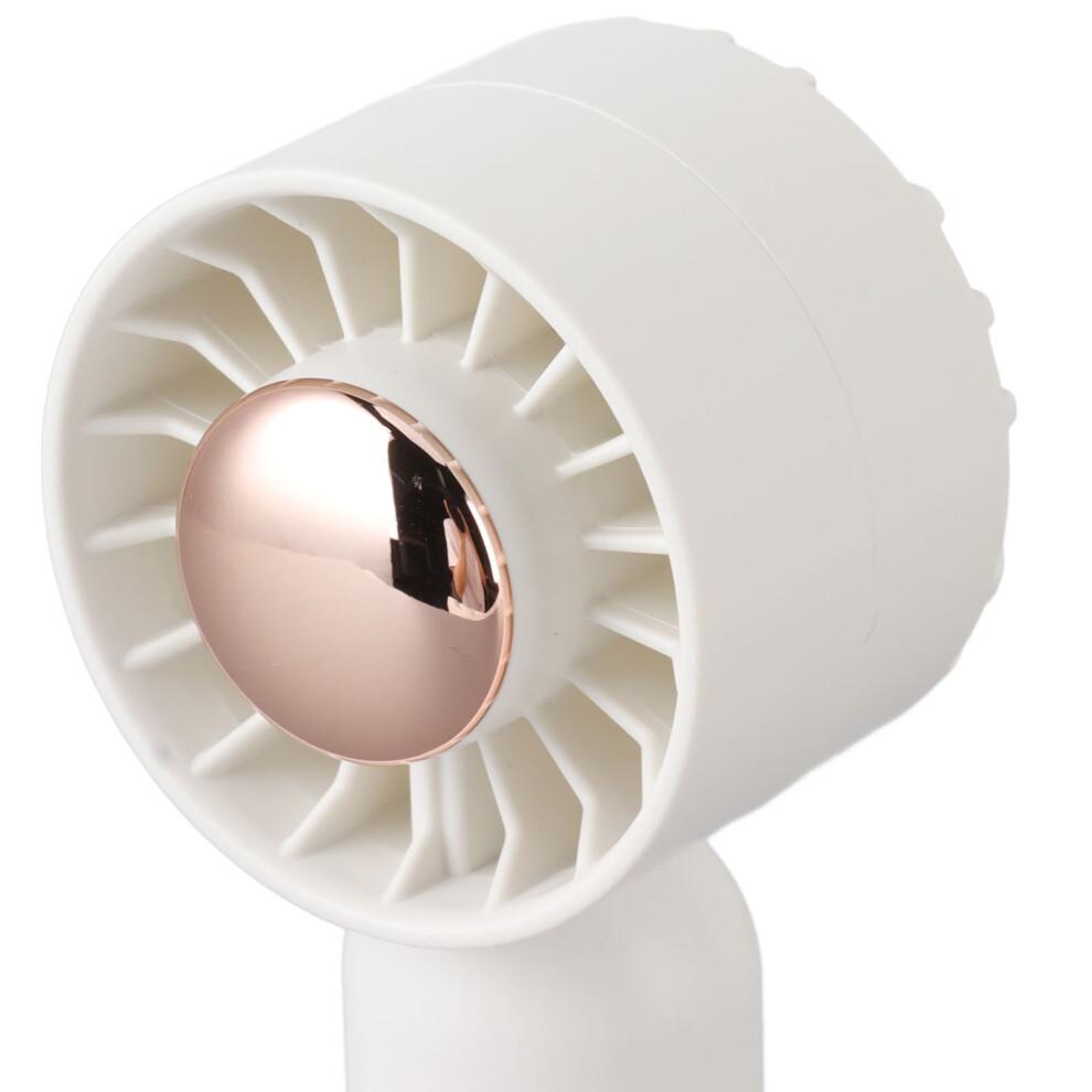 Portable Hand Held Fan USB Rechargeable White 14500 500mAh Small