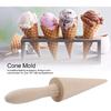 Wood Cone Roller Pizzelle Roller Krumkake Ice Cream Cone Roller Mold Natural Waffle Cone Roller Wooden Mini Waffle Cones Pastry Decorating Baking