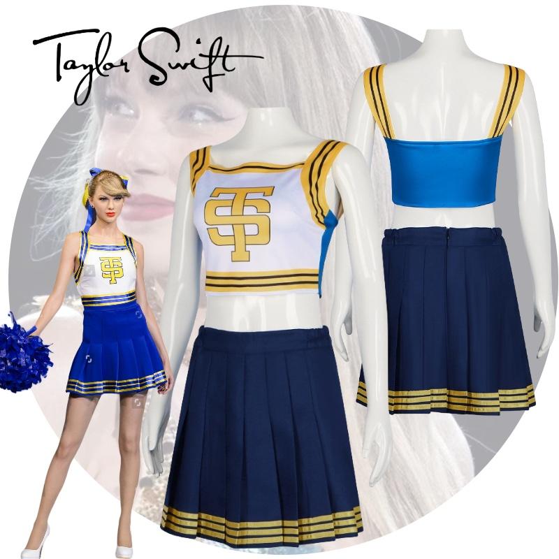 Taylor Cheerleading Swift Dance Skirt Uniform Costume Anime Party Halloween Fans