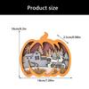 Artisanal Pumpkin Carving Decoration For Thanksgiving Halloween Safe Nontoxic Wooden Craft Ornament Tabletop Shelf