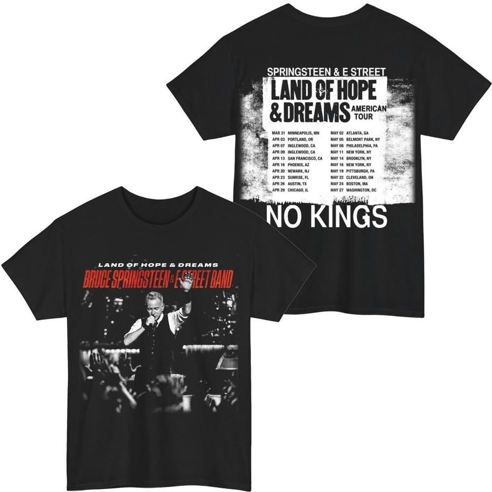 HOTBruce Springsteen E Street Band Land of Hope and Dreams Tour 2026 TShirt Unisex T-Shirt XL