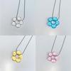 Hollow Out Floral Necklace Fashion Pendant Charm Neckchain Stackable Stylish Choker Chain Handmade Clavicle Chains