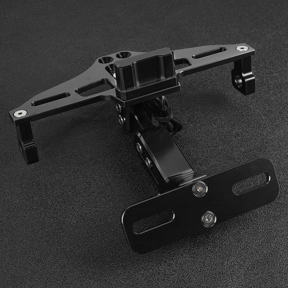 2012-2024 For BAJAJ PULSAR n160 n250 rs200 ns200 200NS Pulsar 125 150 180 200 License Plate Holder Frame Bracket LED Light