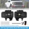 LED Fog Light Switch Bezel Wire Bracket Kits For Ford F150 STX XL XLT 2024-2025