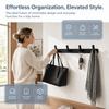 Black Wall Hook 4 Hooks Towel Rack Modern Coat Rack  Bathroom Kitchen Entryway Bedroom