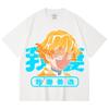 230 Gsm 100% Cotton Demon Slayer V100 Zenitsu Print Unisex Heavy Cotton T Shirt