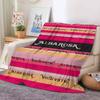 Fashion Print A Alba R Rosa Blanket For Sofa Office Bed Plane Travel Sleep Read Relax Camping Soft And Warm