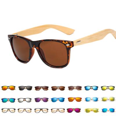 Women Sunglasses Bamboo Wood Arm Vintage Sun Glasses For Men Retro Sunglass Fashion Eyewear