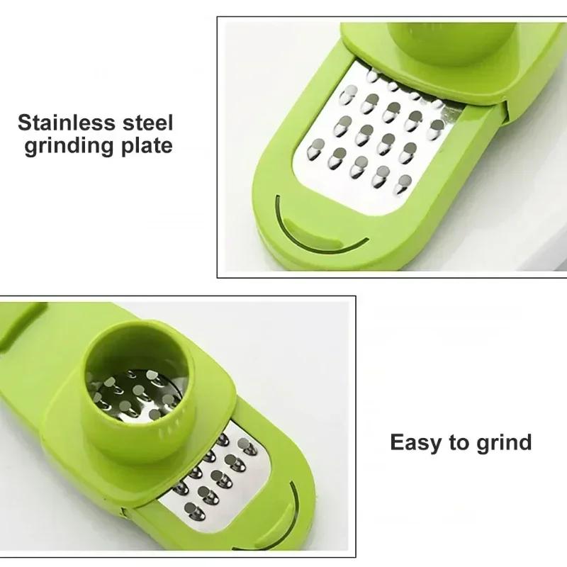 Garlic Grinder Multifunctional Garlic Grater Ginger Grinder Chopper Press Kitchen Accessories Garlic Press Tool Kitchen Gadgets