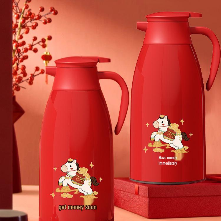 2026 New Model Thermos Flask: Large Capacity Insulated Warm Kettle and Hot Water Bottle.