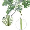 18/24 Fork Artificial Turtle Back Leaves High Grade Simulation of Fake Flowers Creative Simulation Plant Wall Potted without Flower Pot