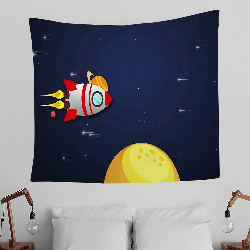 Space Tapestry Wall Hanging Tapestry Art Deco Blanket Curtain Hanging At Home Bedroom Living Room Decor