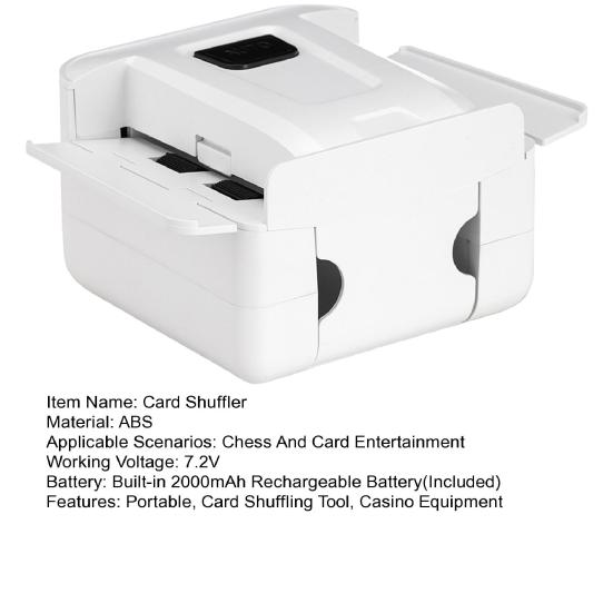 Automatická míchačka karet 1-2 balíčky Bridge Poker Míchací stroj na karty Dobíjecí přes USB Nízká hlučnost Nástroj na míchání karet Stolní hra Kasinové vybavení