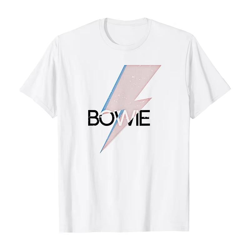 Hot Sale Rock Singer American Retro David Bowie Classic Poster Graphic Print T-shirt Men Women Summer New Tee Streetwear Fashion Loose Oversized Top