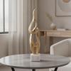 Abstract Sculpture with Base Contemporary Aluminum
