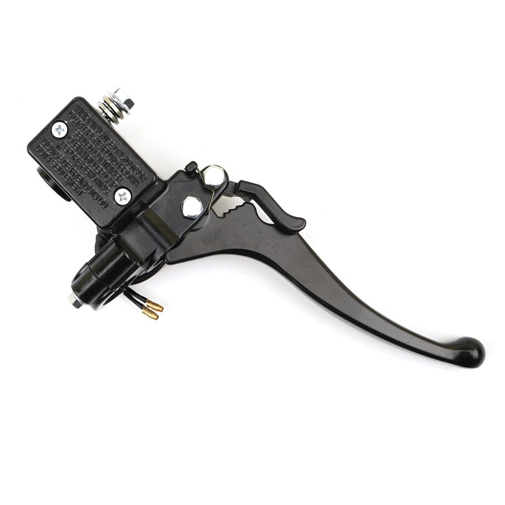 1pcs Motorcycle Left / Right Upper Front /Rear Brake Pump Hydraulic Clutch Pump with Handle Parking Lock for 150cc 250cc