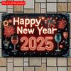 2d Flat 30*20cm, Happy New Year 2025 Wooden Sign, Boho Style Wooden Wall Hanging Decor, Multipurpose Decoration, for Home, Kitchen, Garden, Bedroom.